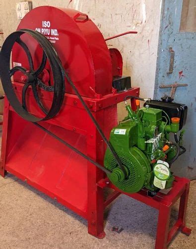 Dry Grass Automatic 4HP Mild Steel Electric Chaff Cutting Machine At