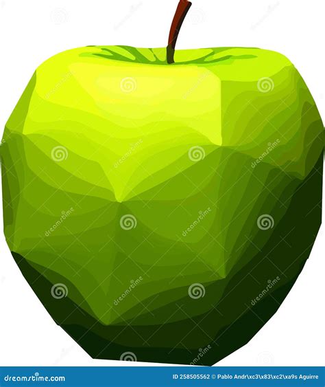 Polygon Apple Low Poly Apple Stock Vector Illustration Of Style