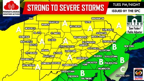 Strong To Severe Thunderstorms Expected Tuesday Pa Weather Action