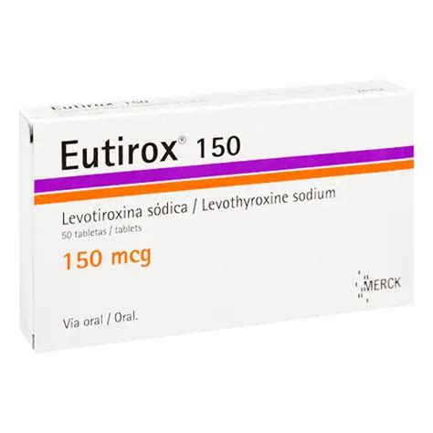 Eutirox 150 Mcg X 50 Comprimidos Merck Ecofarmacias