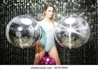 Beautiful Sexy Disco Dj Woman Lingerie Stock Photo 207473944 Shutterstock