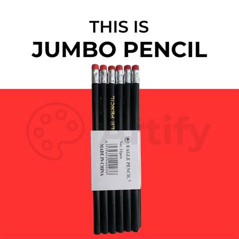 Jumbo Pencil 12 Pcs Black Jumbo Pencil Big Pencil Giant Pencil Lazada Ph
