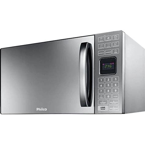 Micro ondas Philco PME25 25 Litros Tecla Preparo Rápido Prata