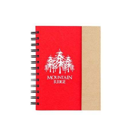 Custom Branded Spiral Notebook With Sticky Notes And Flags Drive