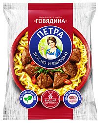 Вермишель Петра со вкусом говядины 50 г 30 шт - купить с доставкой по ...