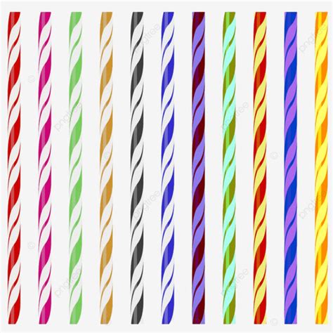 Drinking Straw Vector Design Images Colorful Striped Drinking Straws