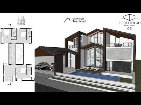 ArchiCAD Tutorial Residential Villa Design Arctic House Part 3