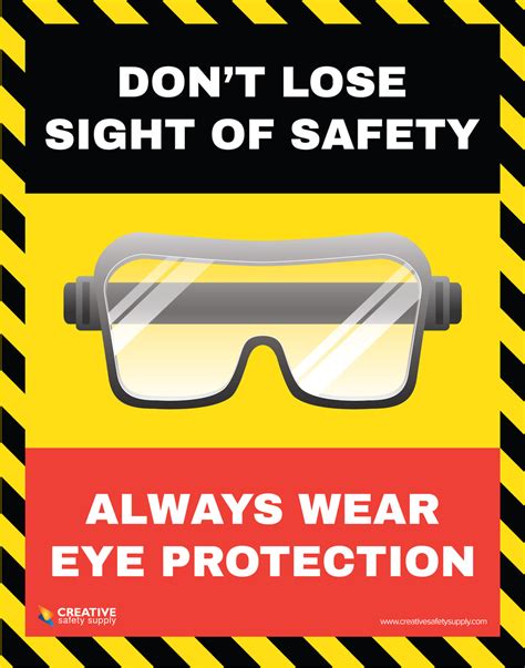 Dont Lose Sight Of Safety Wear Eye Protection Poster