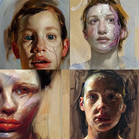 Portrait By Jenny Saville Oilpainting Stable Diffusion