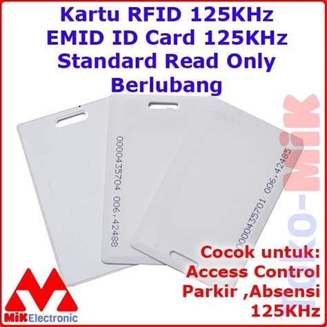 Jual KARTU RFID 125KHZ 125 KHZ TAG CARD EMID IC CARD LUBANG TEBAL THICK