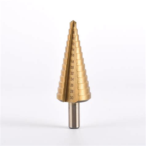 Round Shank Hss Step Drill Bits With Straight Flute China Drill Bits