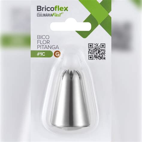 Bico De Confeitar Inox Grande Flor De Pitanga C Bf Bricoflex