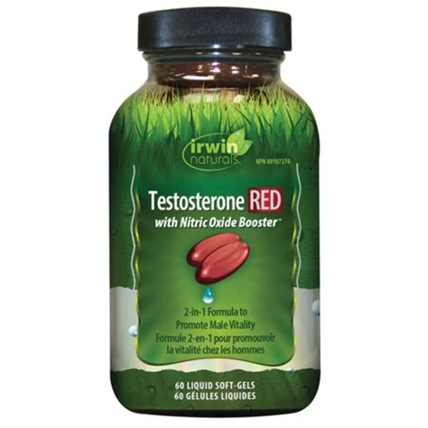 Irwin Naturals Testosterone Red With Nitric Oxide Booster 60 Ea Voilà