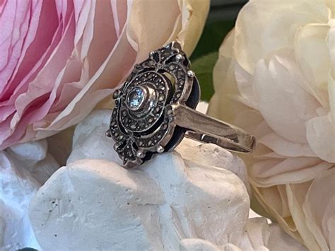 Art Deco Ring Silber Mit Aquamarin U Markasiten Gr Kaufen Auf