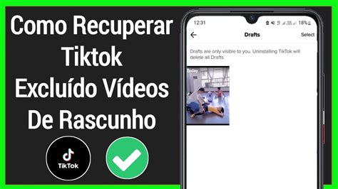 Como recuperar vídeos de rascunho excluídos no TikTok 2024 Como