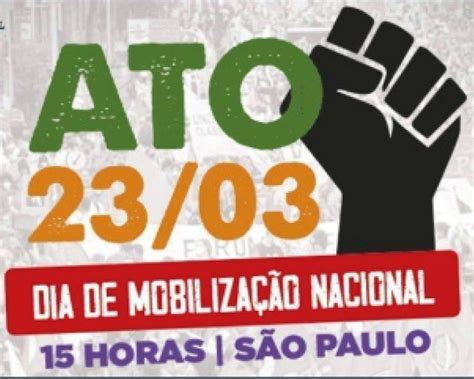 Movimentos Convocam Ato No Dia 23 Em Defesa Da Democracia Fup