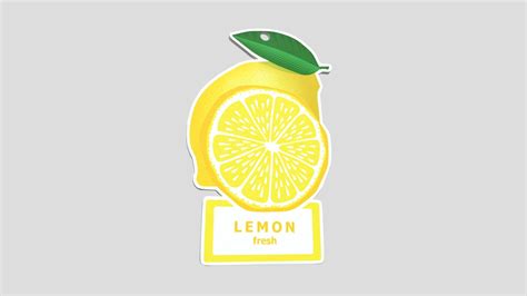 Air Freshener Lemon Buy Royalty Free 3d Model By Plaggy [67dc53a] Sketchfab Store