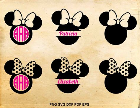 Free Svg Files For Cricut Minnie Mouse 70 Svg File For Diy Machine