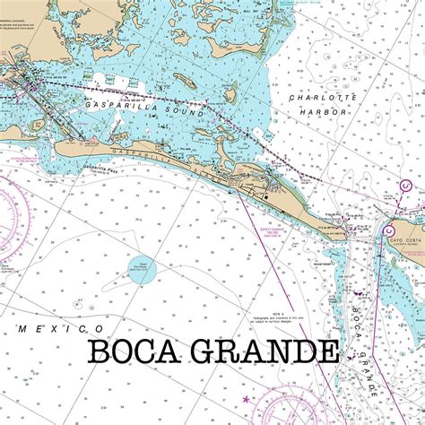 Boca Grande, Map of Florida, Round or Square Coasters, Fisherman Gift