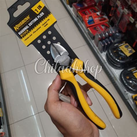 Jual Tang Potong Diagonal 17 Cm Kuning Shopee Indonesia