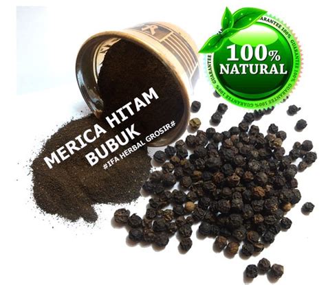 Jual Jamu Herbal Tradisional Tanaman Obat Merica Lada Hitam Bubuk