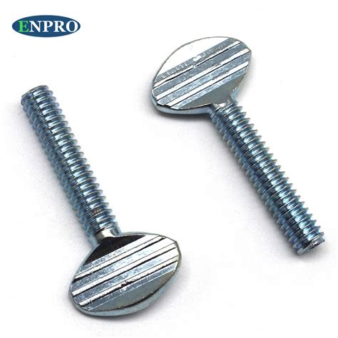 Wholesale M5 M6 M8 Galvanized Thumb Screws Play Flat Screw Racket Bolts