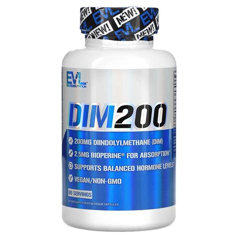 Evlution Nutrition Dim 200 200 Mg 60 Veggie Capsules