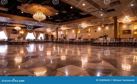 Starlight Ballroom In A Luxury Hotel Generative Ai Stock Illustration