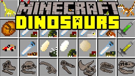 Minecraft More Dinosaurs Mod Giant Dinos New Mobs New Items T Rex