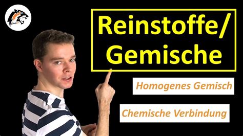 Reinstoffe Gemische Homogene Heterogene Gemische Chemie Tutorial