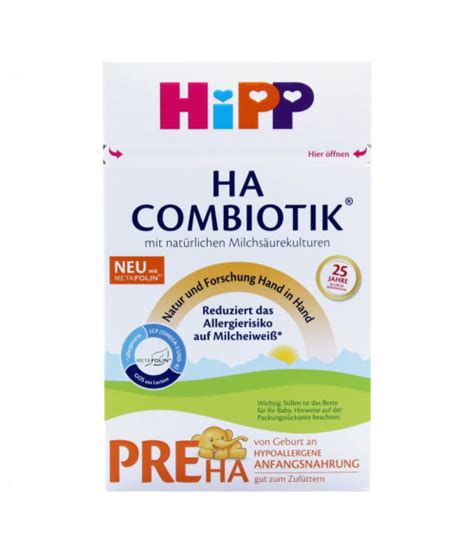 Hipp Hypoallergenic Ha Stage Pre Combiotic Milk Formula 600g German