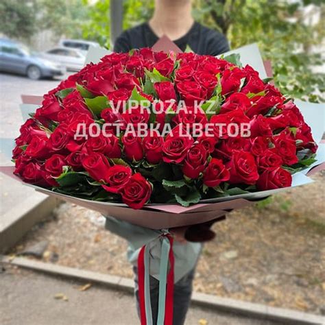 101 роза: купить букет из 101 розы в Алматы с Доставкой https://viproza ...