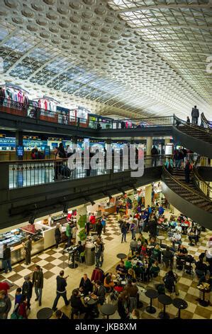 Interior of Union Station, Train station, Washington DC, USA Stock ...