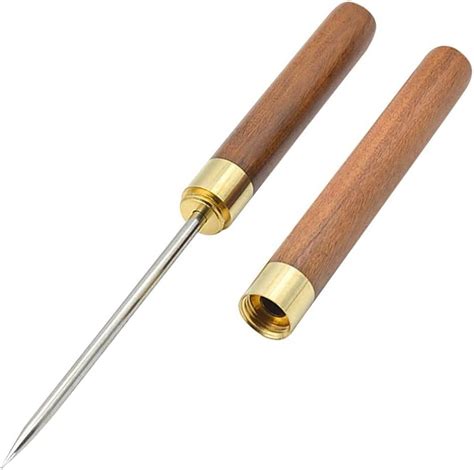 Stainless Steel Ice Pick With Wooden Handle And Sheath 9inch Long Ice