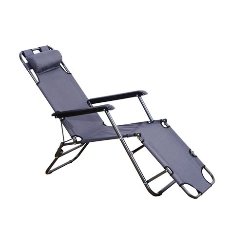 Outsunny Espregui Adeira Dobr Vel Cadeira Reclin Vel Para Exterior