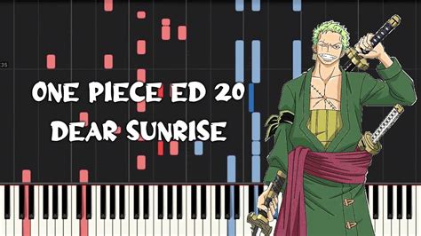 One Piece Ed Dear Sunrise By Maki Otsuki Piano Tutorial Sheet