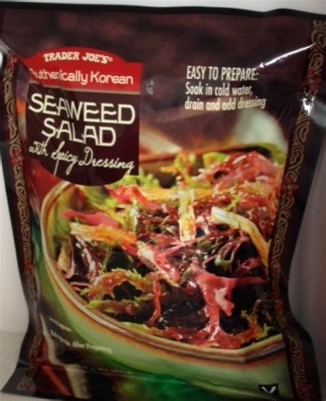 Trader Joes Authentically Korean Seaweed Salad With Spicy Dressing