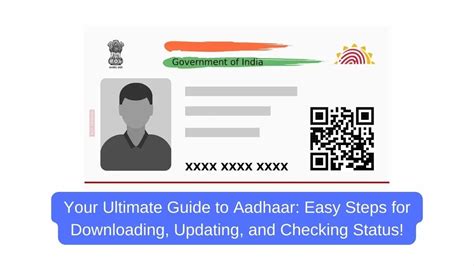 Aadhaar Made Easy Simple Steps To Download Update And Check Your