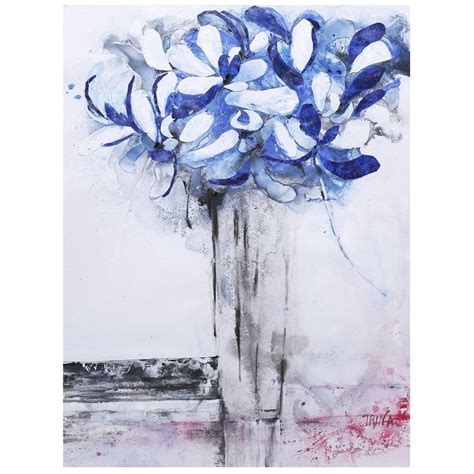 Artmaison Canada Irina K Blue Flower I Canvas Print Canvas Art 30