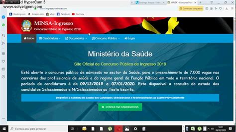 Concurso Público Ministerio Da Saúde Tópicos datas para o exame