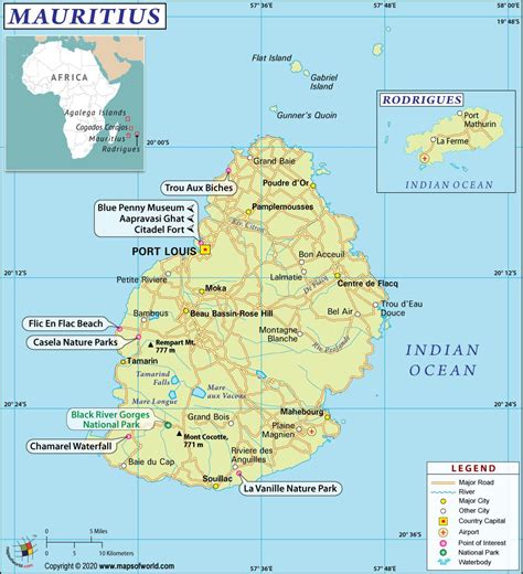 Mauritius Map Map Of Mauritius