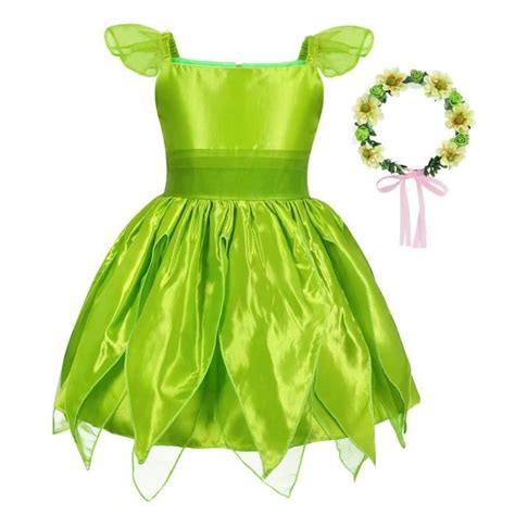 Amzbarley Enfant Fille D Guisement Clochette Cosplay Princesse Elfe