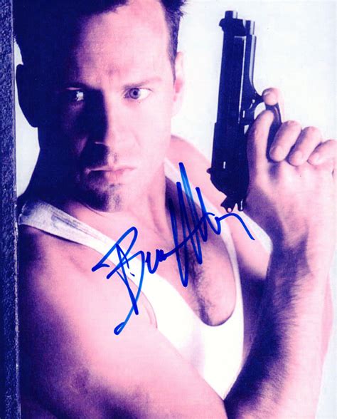 Bruce Willis John McClane in Die Hard Signed 8x10 Photo – SWAU Auction