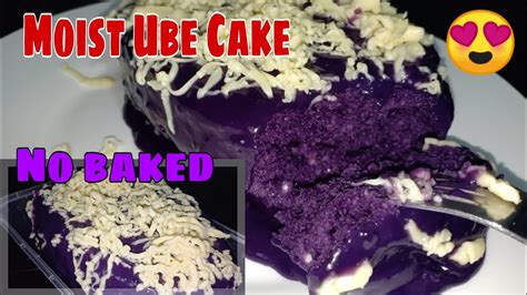 Moist Ube Cake Recipe How To Make Ube Moist Cake Youtube