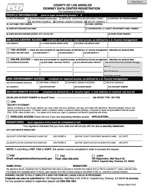 Fillable Online Downey Data Center Registration Publichealth Lacounty