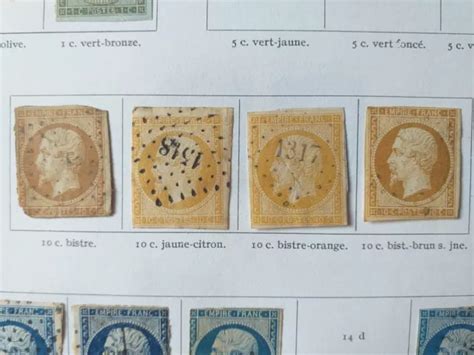 4 TIMBRES NAPOLÉON III 1853 1860 YT 13A EUR 15 00 PicClick FR