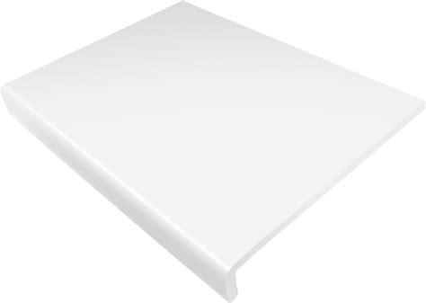 225mm White UPVC Window Board Cill Cover 1 25m Long 9mm Thick Plastic