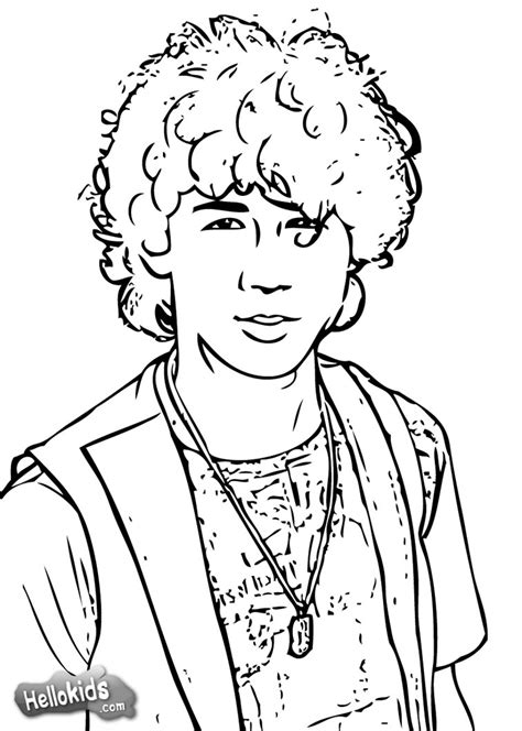 Nick jonas coloring pages - Hellokids.com