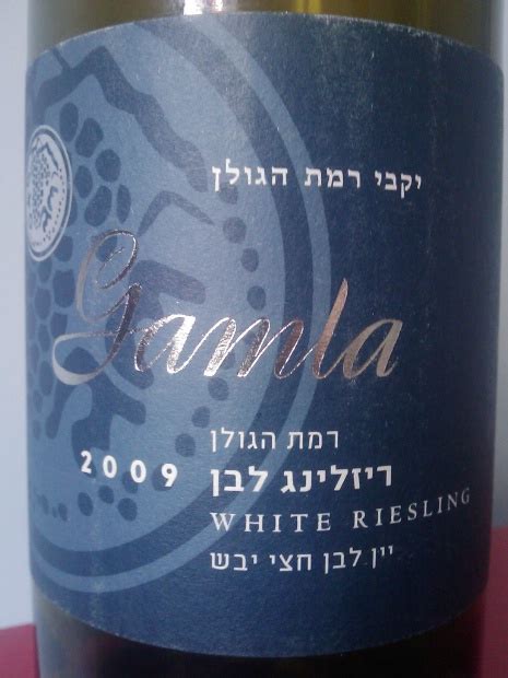 2010 Golan Heights Winery Gamla White Riesling Galilee Israel Galilee