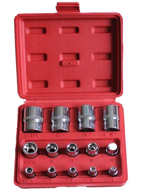 Coffret 14 Douilles Torx Femelles Embouts Leroy Merlin